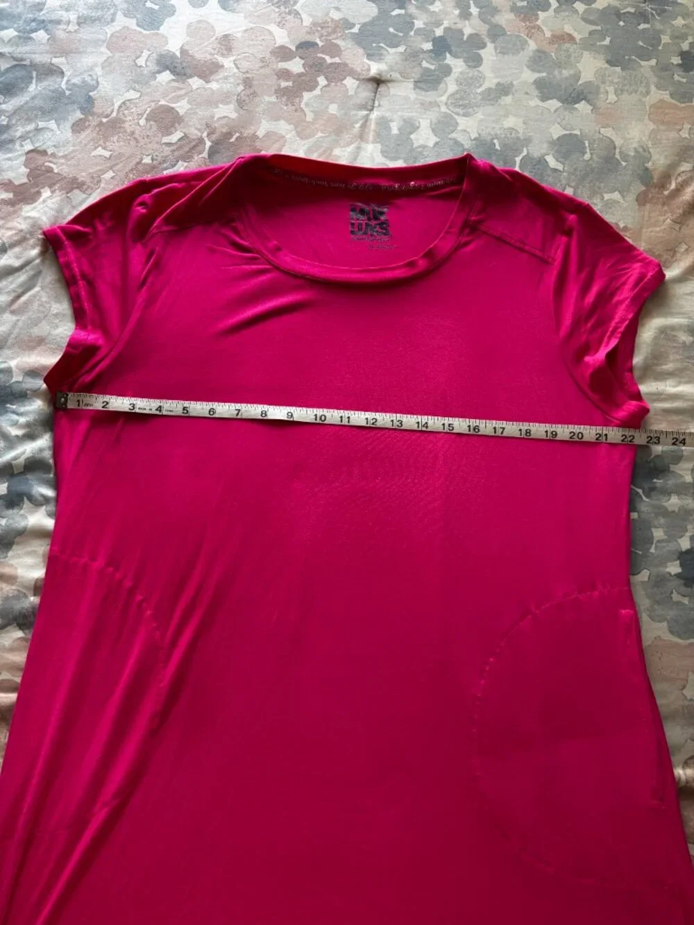 MUK LUKS Magenta Short Sleeve Midi Dress Size XL